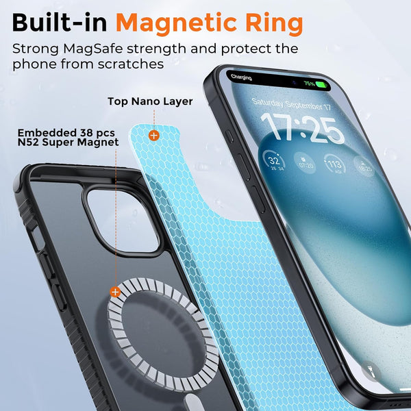 UNBREAKcable Magnetic Case for iPhone 15 Series, [Compatible with